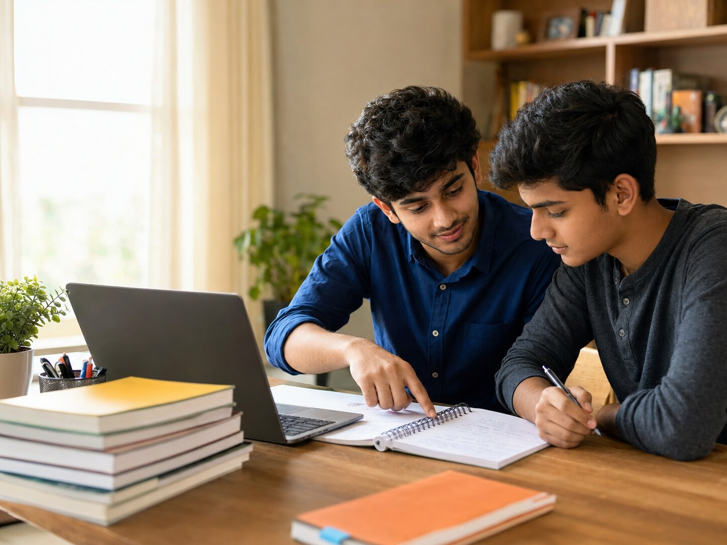 NEET aspirant receiving personal study guidance